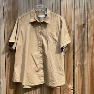 Take 50% OFF- GK Direct Khaki Men’s Shorts Sleeve Shirt, Size-4XL